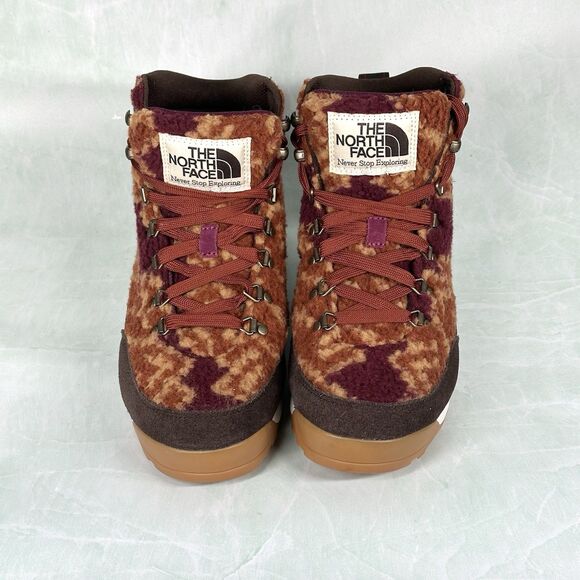 The North Face Back To Berkeley IV Boysenberry Leather Women Lace Boot Size 8 - Picture 3 of 9